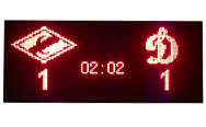 Универсальное электронное спортивное табло MEVY красное 200х88см