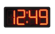 Электронные уличные часы MEVY красные 168х56см